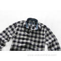 Long Sleeves Classic Black White Checkered Men's Shirt